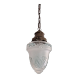 Crystal pendant lamp, Val Saint-Lambert, early twentieth century