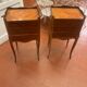 Pair of bedside in marquetry style louis XV