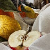 Tableau HST Elena Gualtierotti (born in 1961) "Still Life with Fruits"