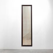 Miroir belge Art Déco en bois avec verre vieilli, vers 1930