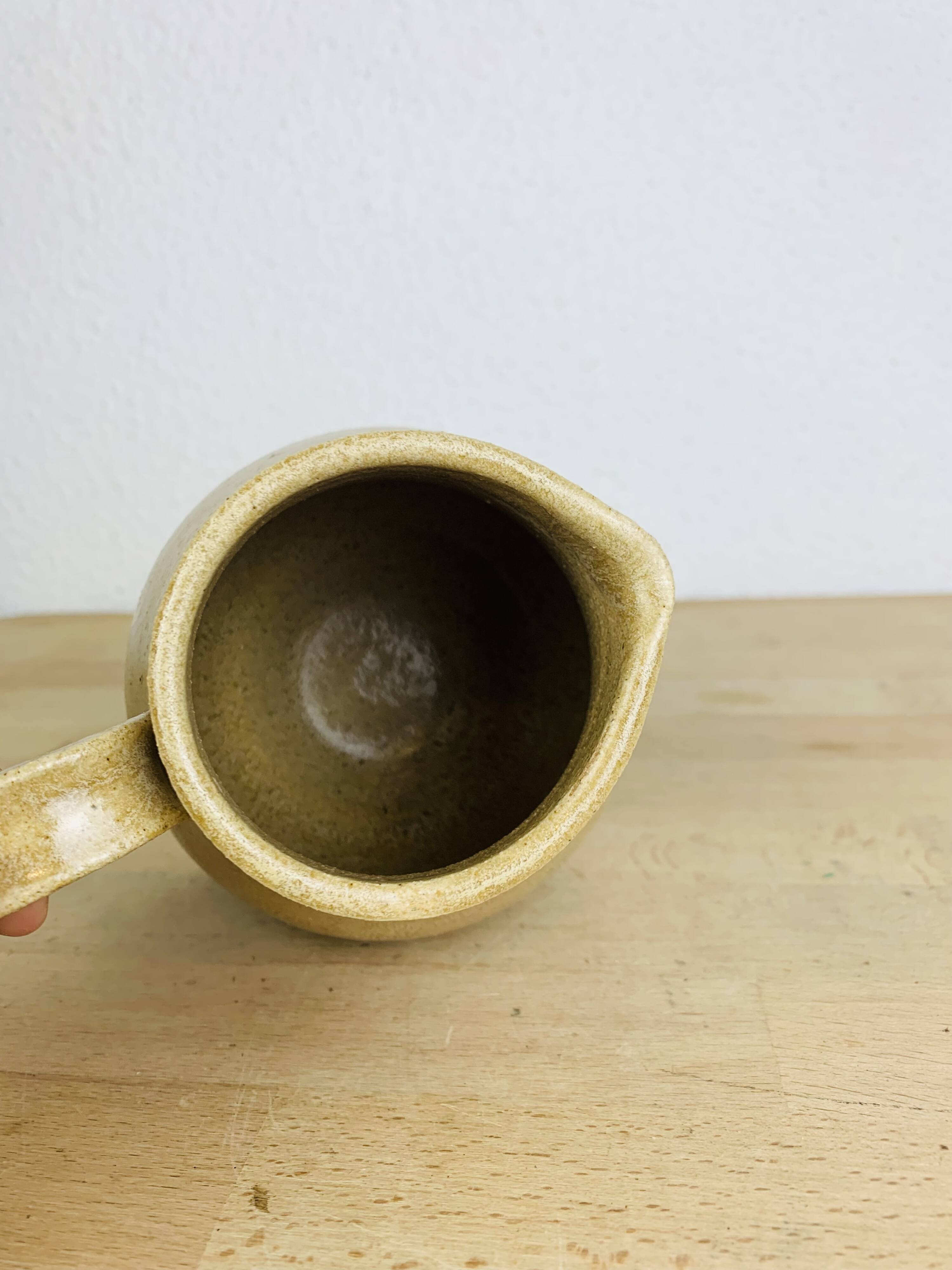 Vintage stoneware pitcher from the 60s