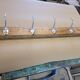 Wall coat racks with 5 hooks