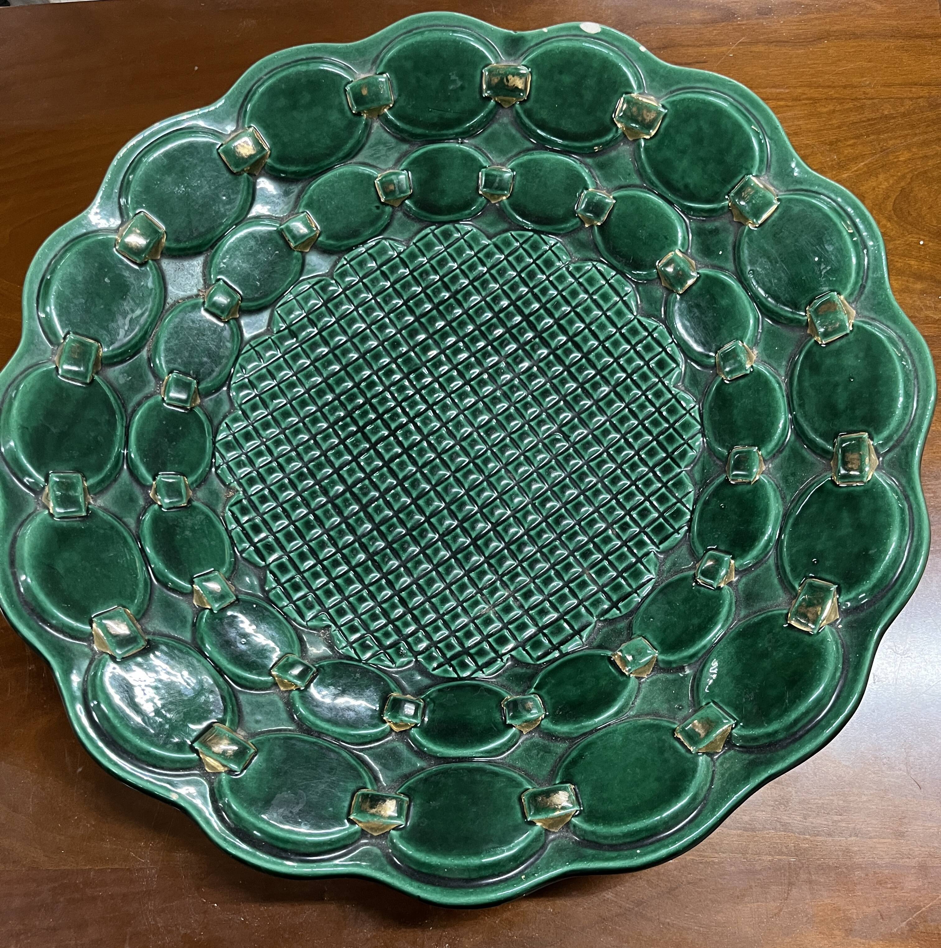 Large Vintage Dish by Béatrice Letalle St Clément