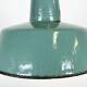 Industrial petrol enamel pendant lamp, 1960s