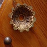 Old round ceiling lamp glass and brass