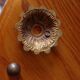 Old round ceiling lamp glass and brass