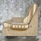 Corner sofa convertible in antique wool brand GMC seats - design 1970