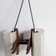 Suspension scandinave en teck années 60