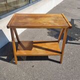 Vintage side table with compass base