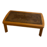 Coffee table wood and ceramic Alain Guyot