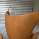 Restored Arne Jacobsen Egg armchair and ottoman for Fritz Hansen, 1960s