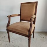 Louis XVI Jacob style armchair beige trim