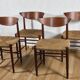 Série de 4 chaises scandinave Peter Hvidt – teck & corde - Années 60