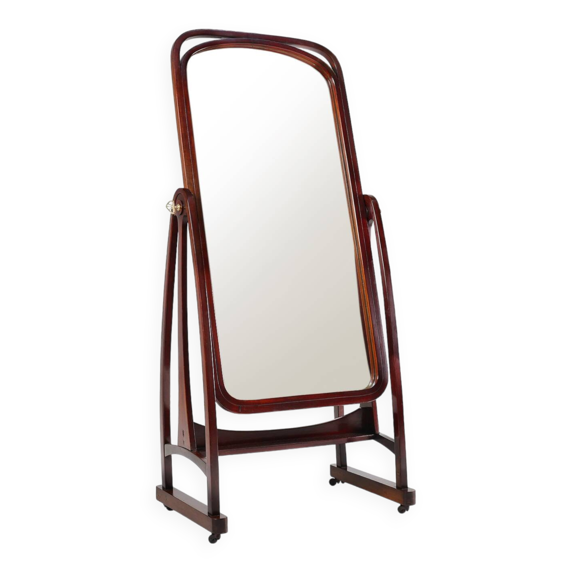 Iconic Cheval Dressing Mirror model 9954 by Thonet, Austria ca. 1904