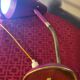 1960s fuchsia flexible desk lamp ok, 30x23 very pretty