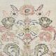 Tapis persan floral vert clair et beige, 204x320 cm