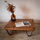 Palette de table basse vintage de menuiserie