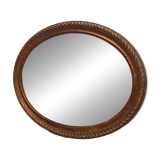 Miroir dans un cadre en bois, design danois, années 1960, production : Danemark