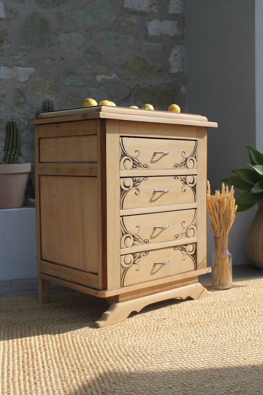 Small art deco chest of drawers