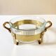Copper and brass serving dish, M. Delalande, Villedieu, France