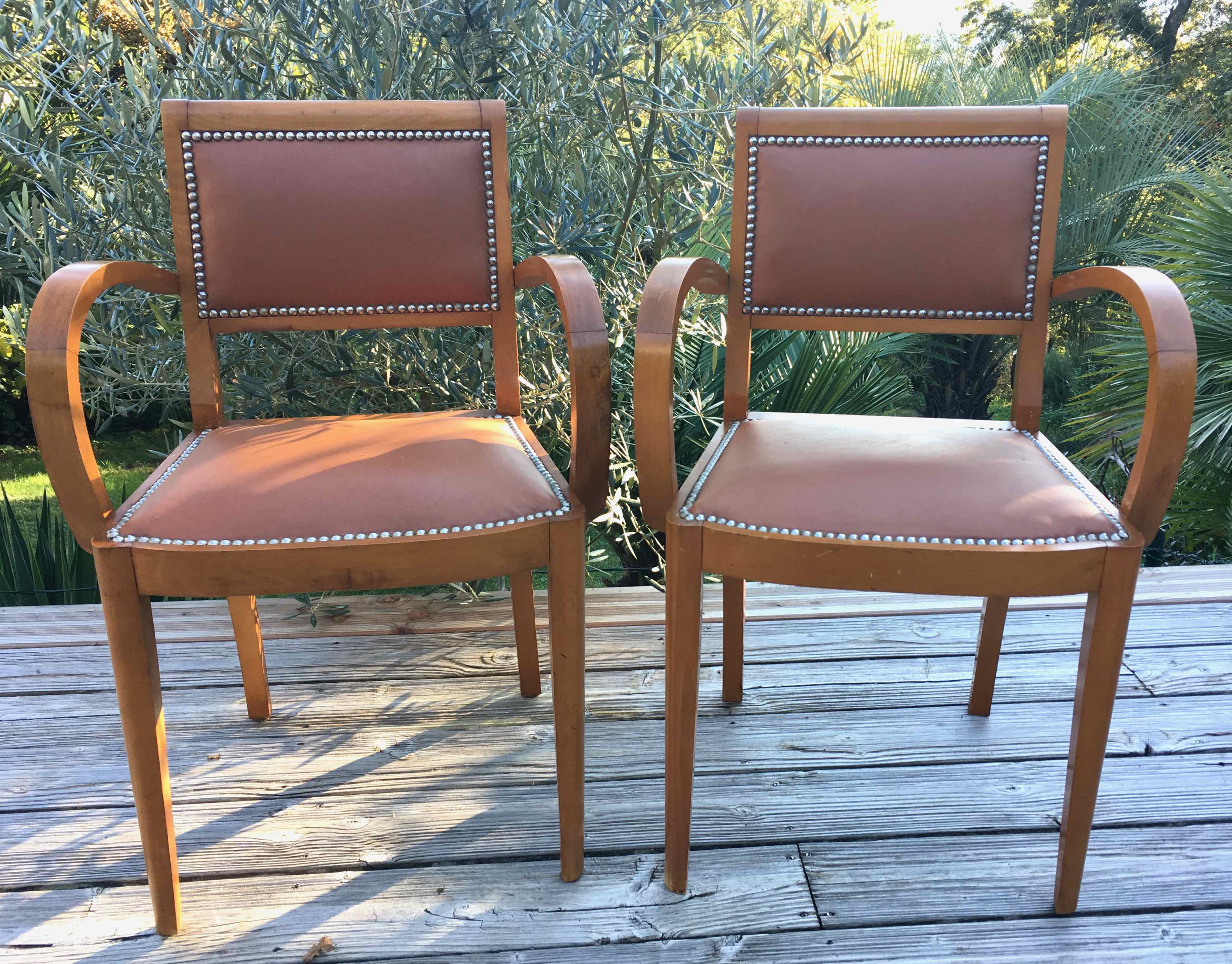 Pair of 50s bridge chairs