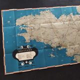 Vintage map of Brittany