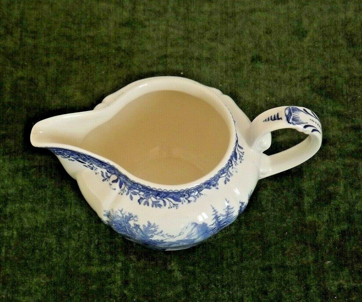 Vintage milk jug Villiroy & Boch Burgenland in blue and white stamped 3488.