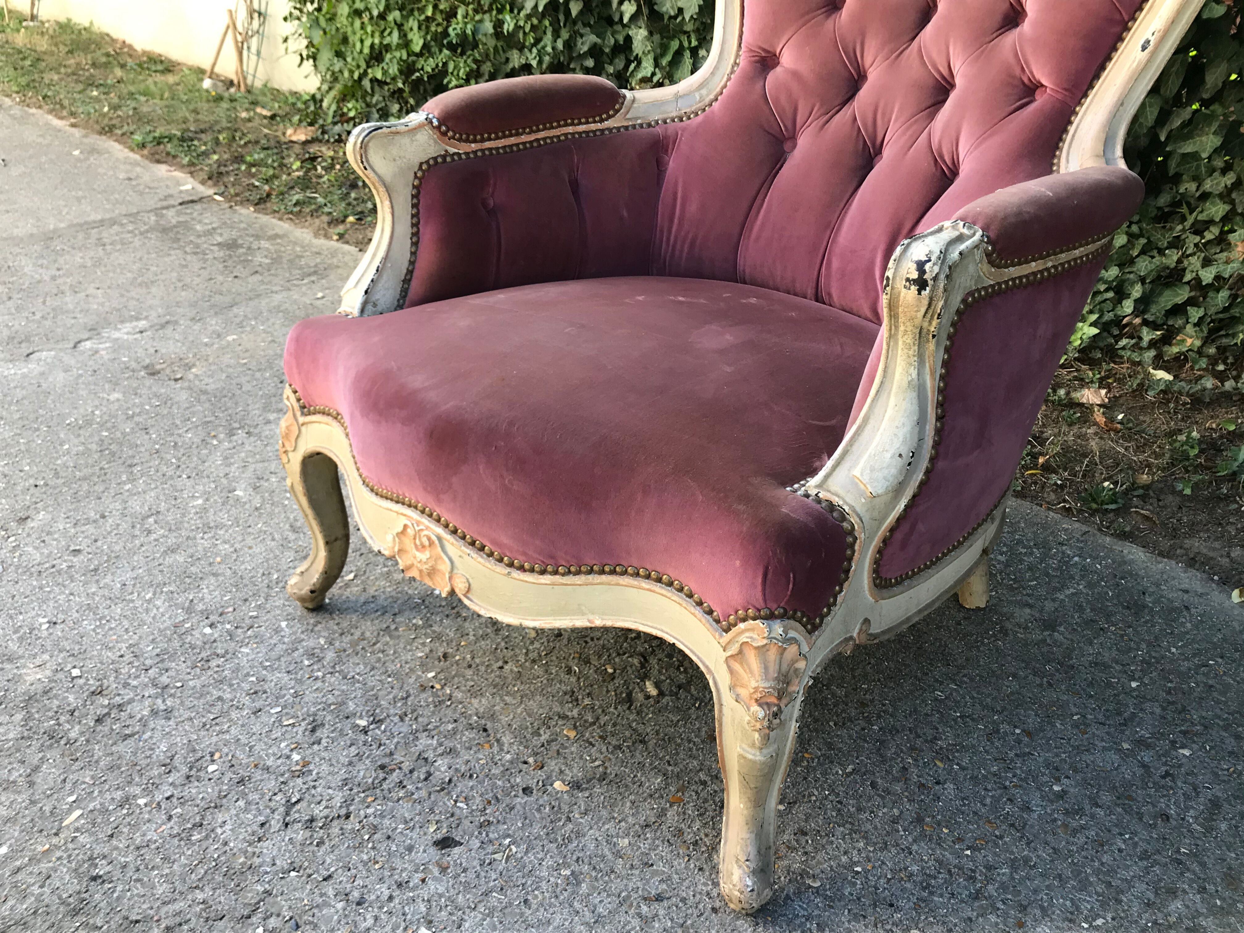 Louis XV-style armchair