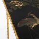 Bronze-gilded foliage side tables, Chinese lacquer, Maison Baguès, 1950.