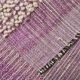 Tapis Kilim rose et beige 2x6, 68x178 cm