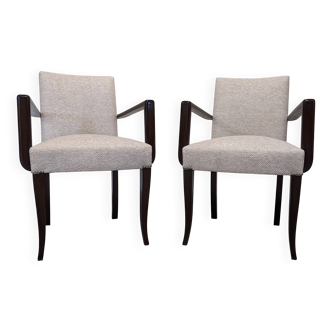 Pair of Art Deco bridge chairs, France circa 1920