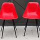 Paire de chaises design années 1950