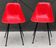 Paire de chaises design années 1950