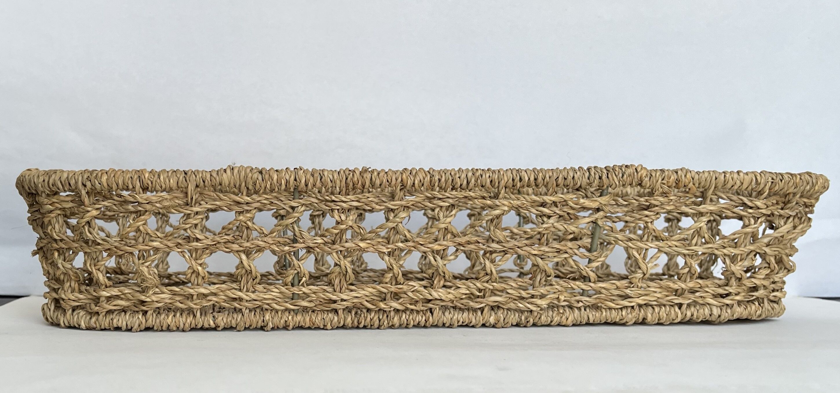 Braided rope basket