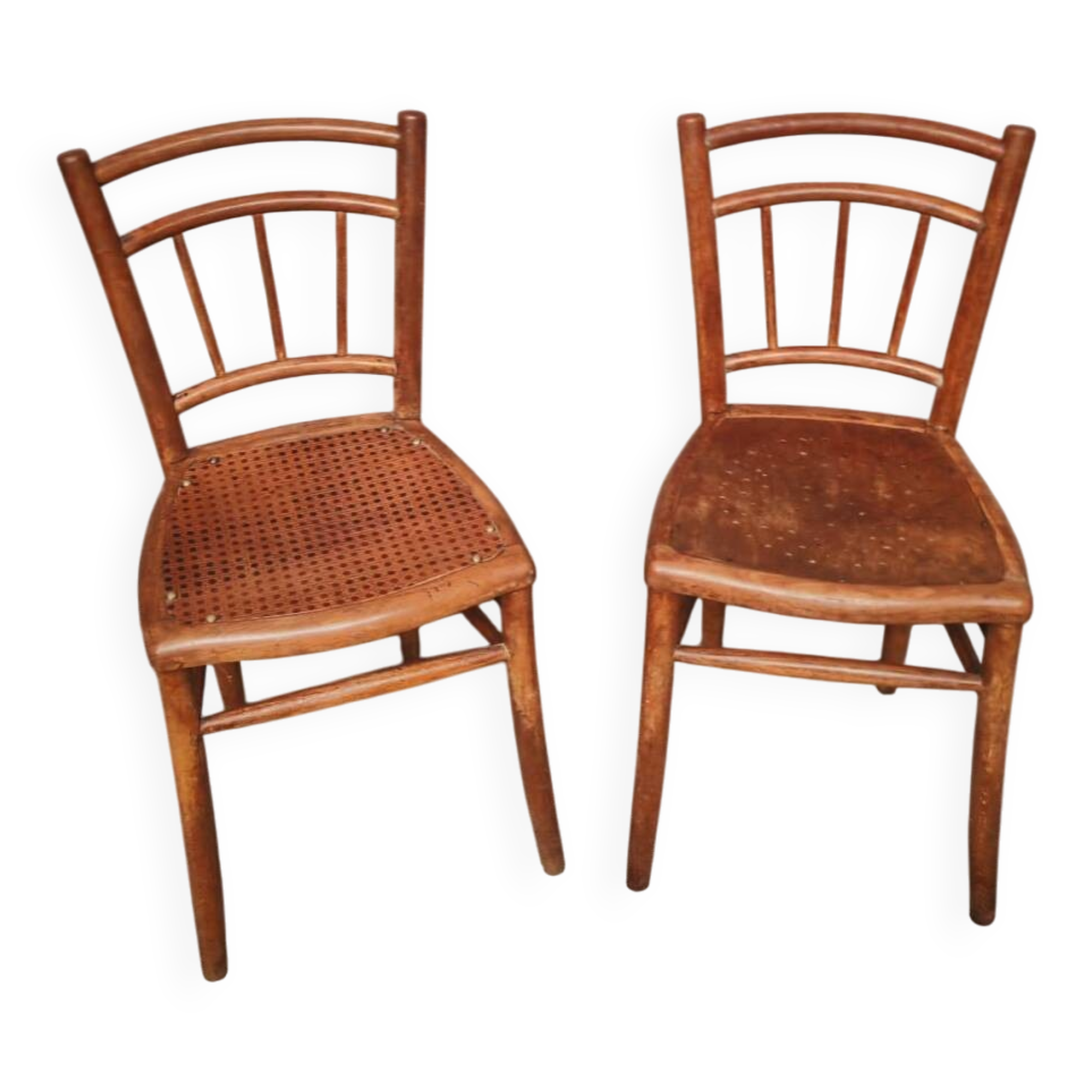 Pair of Baumann bistro chairs