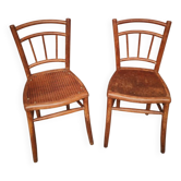 Pair of Baumann bistro chairs