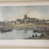 Lithographie de L.A. Asselineau (1808-1889) - Vue du calvaire à Rennes