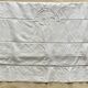 Antique linen sheet hand-embroidered with GR monogram