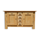 Superb antique low sideboard / side unit / industrial furniture in solid ash.