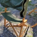 Set of 2 Praia Folding Chairs by Pier Giacomo Castiglioni for Gavina, Italy, 1960s