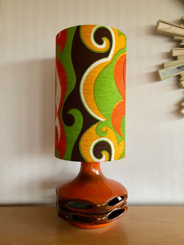 Lampe space age Devil céramique Stein - vintage Germany 70s