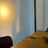 Halogen spot lamp solid brass modernist vintage design 70s