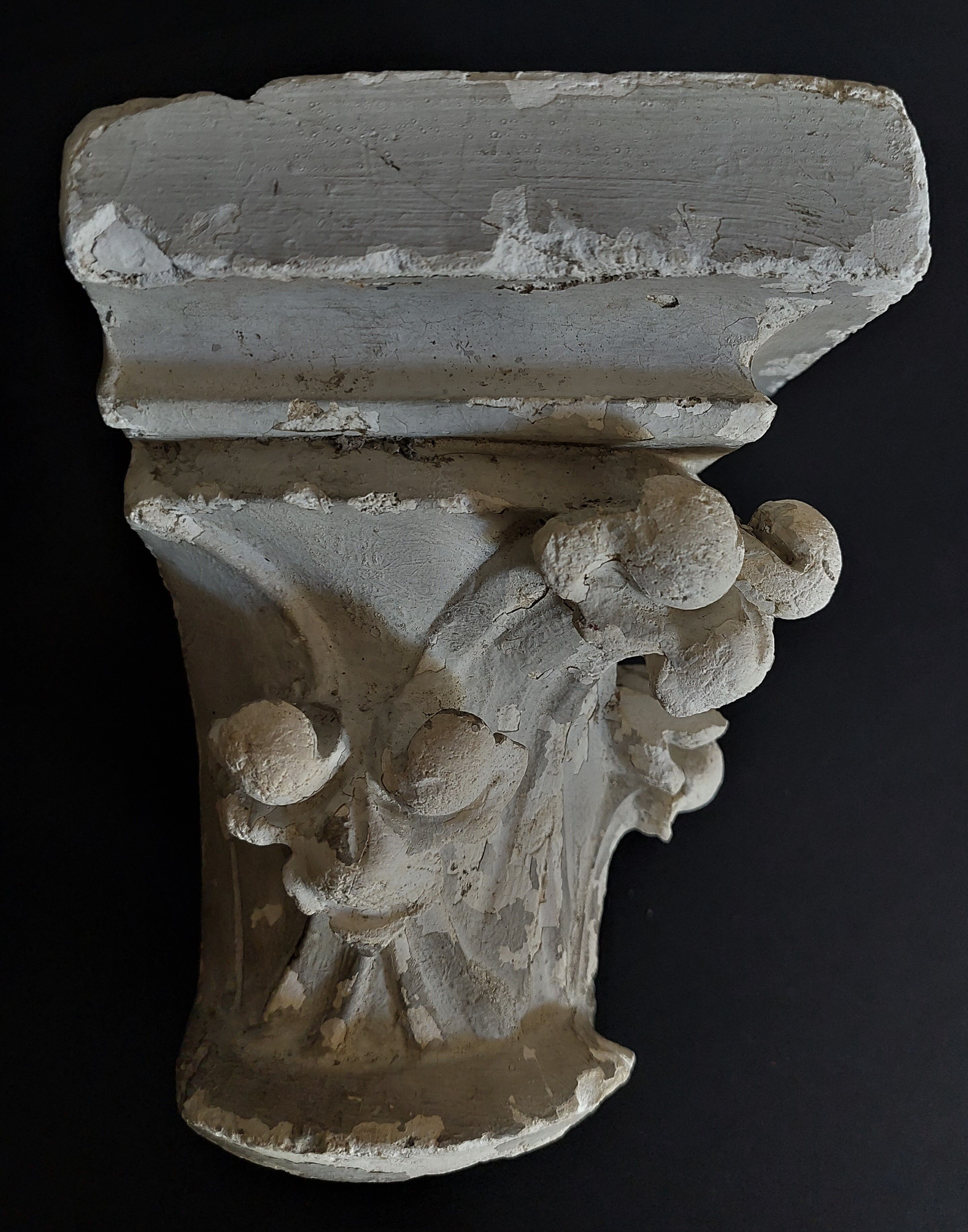 Architectural element plaster capital nineteenth century