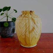 Vases en glaçure opaline Art déco Verreries de Scailmont Henri Heemskerk België