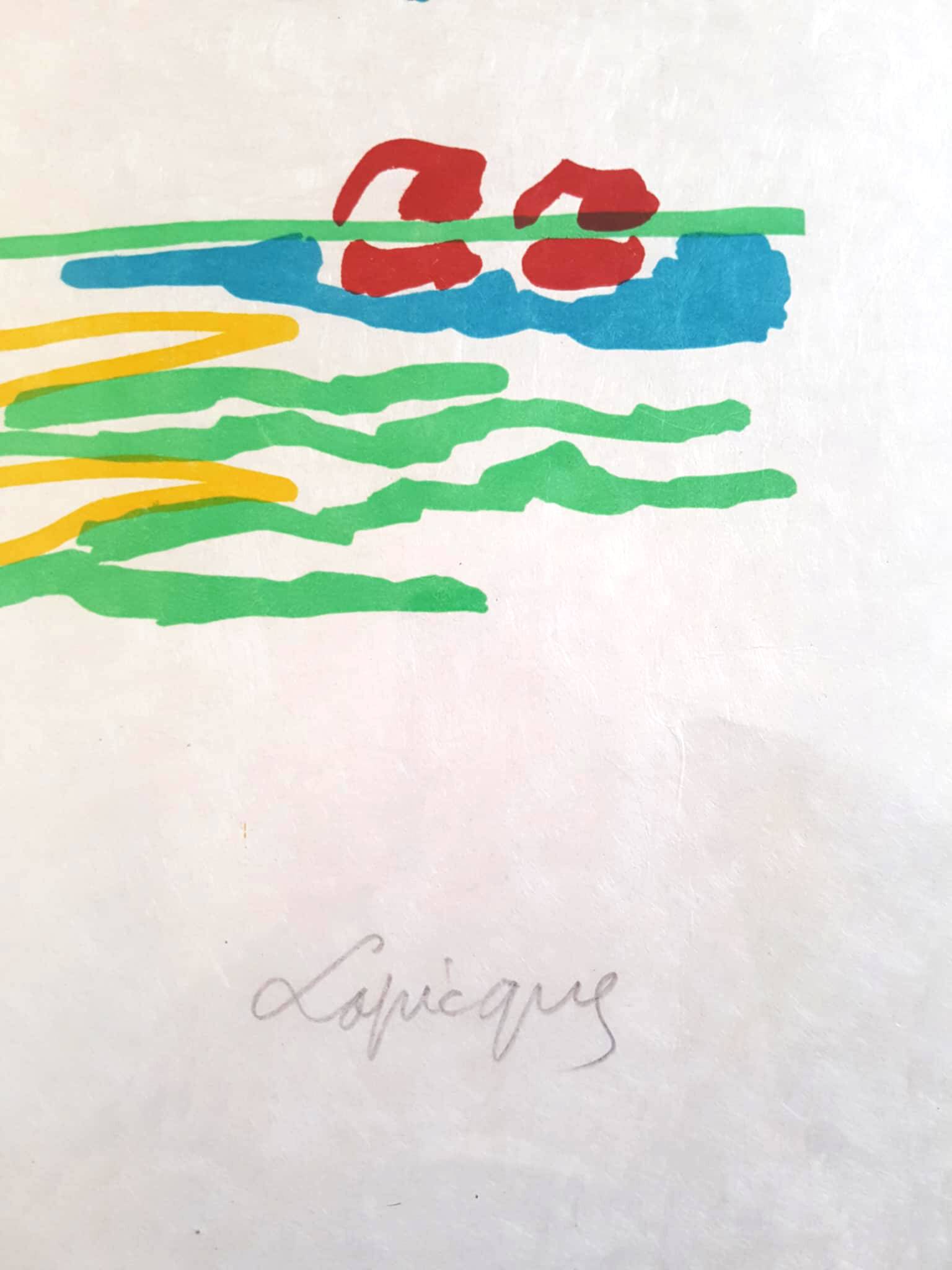 Lot of two Charles Lapicque lithographs