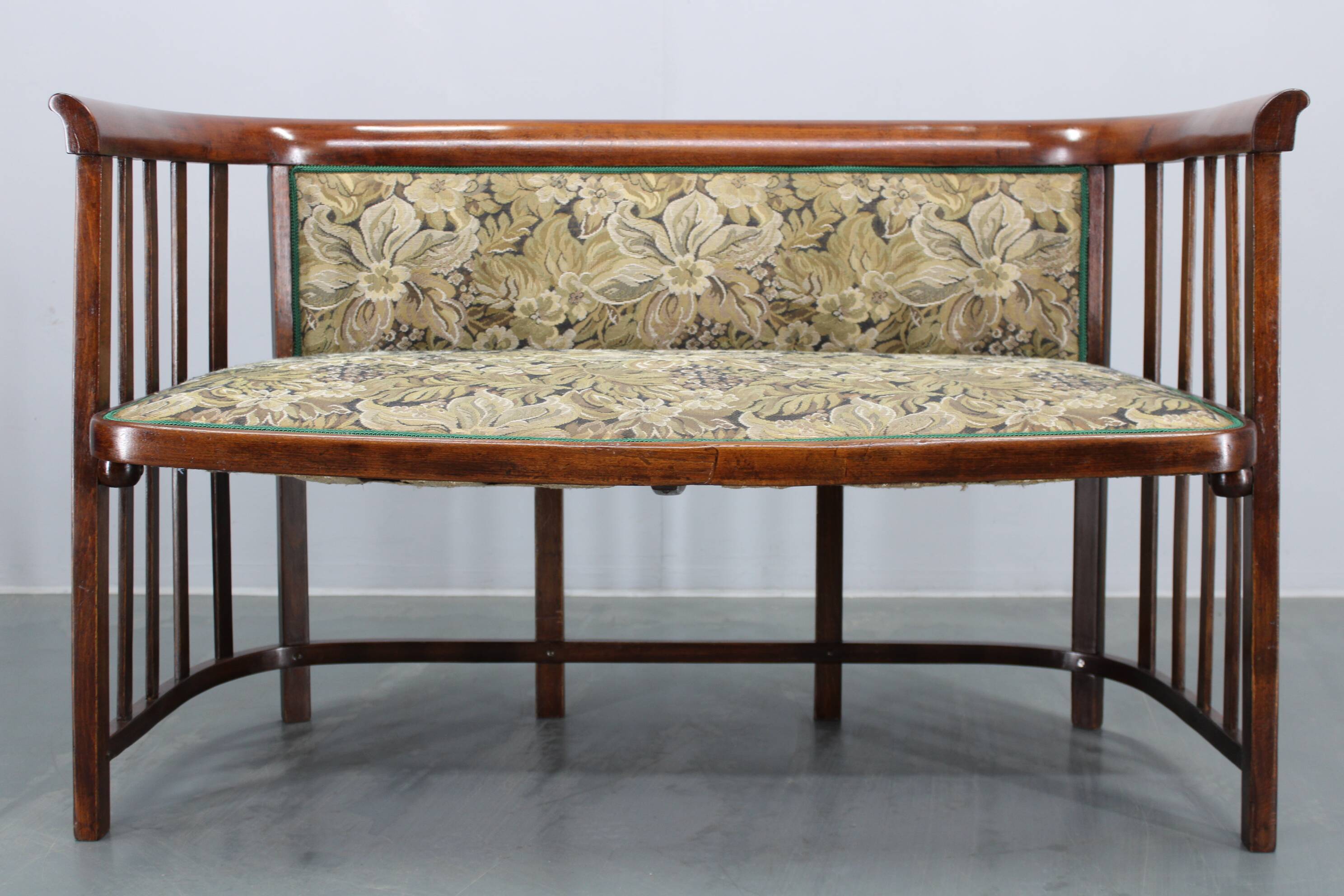 Josef Hoffmann Variation of Art Nouveau "Fledermaus" Sofa