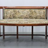 Josef Hoffmann Variation of Art Nouveau "Fledermaus" Sofa