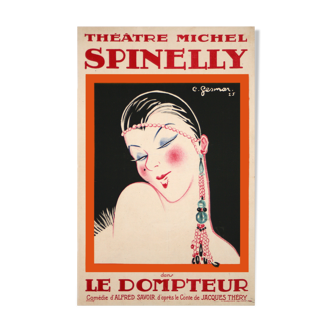 Gesmar  Le dompteur  Spinelly 1925 affiche