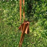Genuine Leather Folding Stool