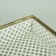 Vintage tray, perforated metal and brass, attr. to mathieu matégot 50s